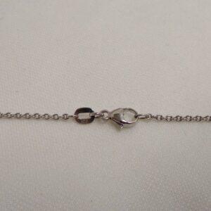 Quality Emerald and Diamond Pendant 18ct White Gold- Chain 19 inch (A1433) - Image 6