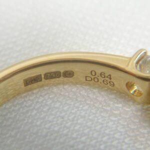 Emerald and Diamond Half Eternity Ring 18ct Yellow Gold - Size N (A1193) - Image 5