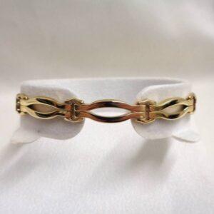 Timeless Fancy 9ct Yellow Gold Bracelet - Length 7 inches (A1001) - Image 1