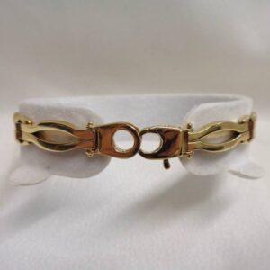 Timeless Fancy 9ct Yellow Gold Bracelet - Length 7 inches (A1001) - Image 2