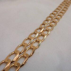 Classic Curb Chain 9ct Yellow Gold - Length - 20 inch (A1002) - Image 3