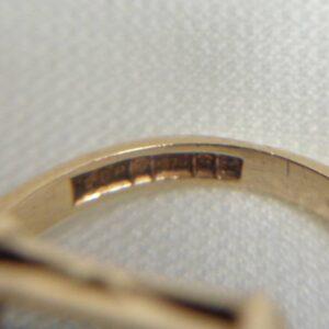Vintage Smoky Quartz Ring in 9ct Yellow Gold - Size K 1/2 (A1008) - Image 5
