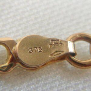 Vintage C.1995 Fancy Figaro Link Chain 9ct Yellow Gold - Length 20 inch (A1018) - Image 4
