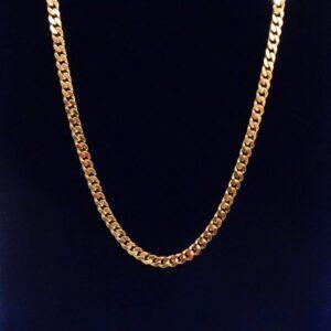 Classic Curb Chain in 9ct Yellow Gold - Length 20 inch (A1020)
