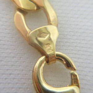 Classic ID Curb Bracelet in 9ct Yellow Gold - Length 8 1/2 inch (A1032) - Image 3