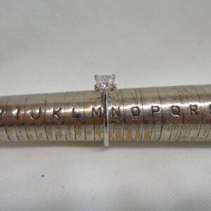 Certified 1.00ct Diamond Solitaire Ring 9ct White Gold - Size M 1/2 (A1074) - Image 7