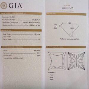 Certified 1.00ct Diamond Solitaire Ring 9ct White Gold - Size M 1/2 (A1074) - Image 8