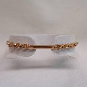 Vintage Fancy Link Bracelet in 9ct Yellow Gold - Length 7 1/4 inch (A1070)