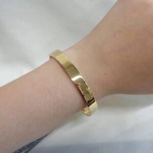 Solid Torque Bangle in 9ct Yellow Gold - Diameter 2 1/2 inches - 31.2 grams (A1082) - Image 5