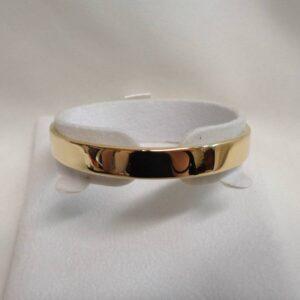 Quality Full Bangle in 9ct Yellow Gold - Diameter 2 1/4 inches - 31.1 grams (A1081)