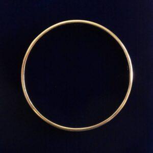 Quality Full Bangle in 9ct Yellow Gold - Diameter 2 1/4 inches - 31.1 grams (A1081) - Image 3