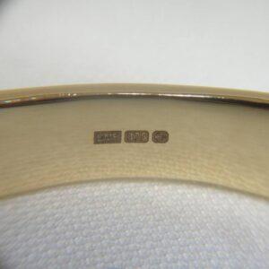Quality Full Bangle in 9ct Yellow Gold - Diameter 2 1/4 inches - 31.1 grams (A1081) - Image 4