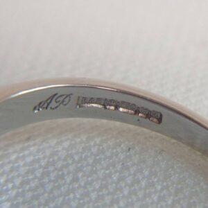 Stunning 0.25ct Diamond Wishbone Ring in 18ct White Gold - Size K (A1099) - Image 5