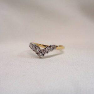 Timeless 0.40ct Diamond Wishbone Ring in 18ct Yellow Gold - Size N (A1100) - Image 4