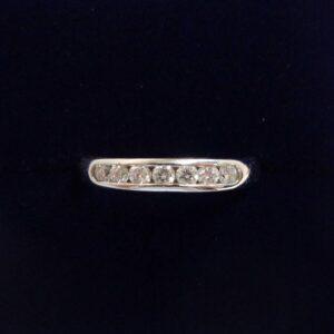 Stunning Half Eternity 0.25ct Diamond Ring in Platinum - Size K 1/2 (A1103)