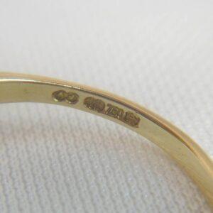 Unusual Cultured Pearl Ring 18ct Yellow Gold - Size P (A1144) - Image 5