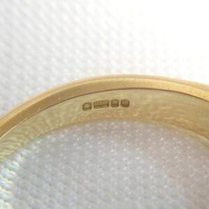 Stunning Two Row 0.35ct Diamond Ring in 18ct Yellow Gold - Size N 1/2 (A1199) - Image 5