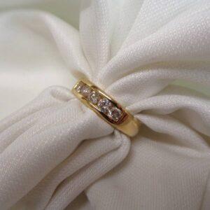 Stunning Five Stone 0.50ct Diamond Ring in 18ct Yellow Gold - Size O (A1241) - Image 4