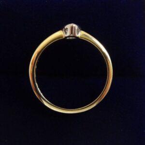Timeless 0.31ct Diamond Solitaire Ring in 18ct Yellow Gold - Size L (A1244) - Image 3