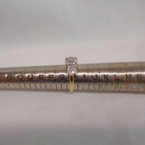 Triple Cluster 0.50ct Diamond Ring in 18ct Yellow Gold - Size H (A1275) - Image 7