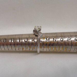 Certified 0.86ct Diamond Twist Ring in Platinum – Size L (A1296) - Image 7