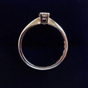 Beautiful 0.27ct Diamond Solitaire Ring in Platinum – Size L 1/2 (A1297) - Image 3