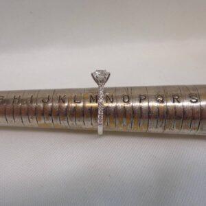 Certified 1.03ct Diamond Ring in 18ct White Gold – Size M 1/2 (A1298) - Image 7