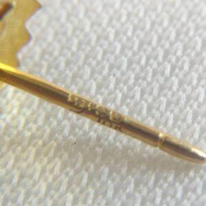 Fancy Two Tone Leaf Drop Earrings in 9ct Gold – Length 35mm (A1669) - Image 3