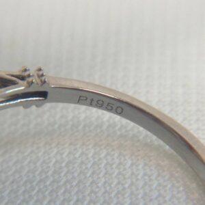 Certified Art-Deco Style Sapphire and Diamond Ring in Platinum - Size L 1/2 (A1518) - Image 5