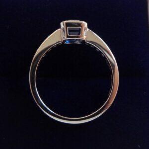 Elegant Sapphire and Diamond Ring in 18ct White Gold - Size M (A1527) - Image 3