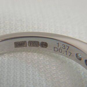 Elegant Sapphire and Diamond Ring in 18ct White Gold - Size M (A1527) - Image 5