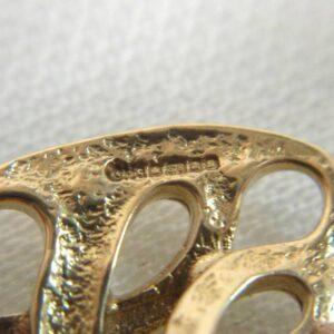 Vintage C.1994 Fancy Drop Earrings in 9ct Yellow Gold – Length 36mm (A1677) - Image 3