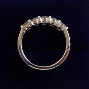 1.00ct Five Stone Diamond Ring in 18ct White Gold - Size K 1/2 (A1611) - Image 3