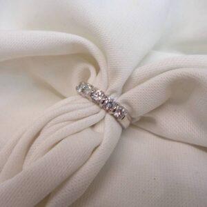 1.00ct Five Stone Diamond Ring in 18ct White Gold - Size K 1/2 (A1611) - Image 4