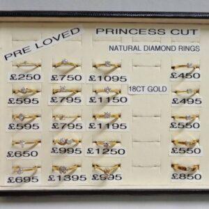 A Selection of PRE-LOVED DIAMOND Rings - All in 18ct Yellow Gold - Image 1