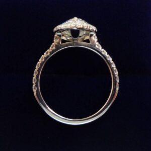 Certified 2.00ct Diamond Cluster Ring in Platinum - Size J 1/2 (A1497) - Image 3