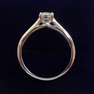 Radiant 0.85ct Diamond Ring set in Platinum – Size P (A1608) - Image 3