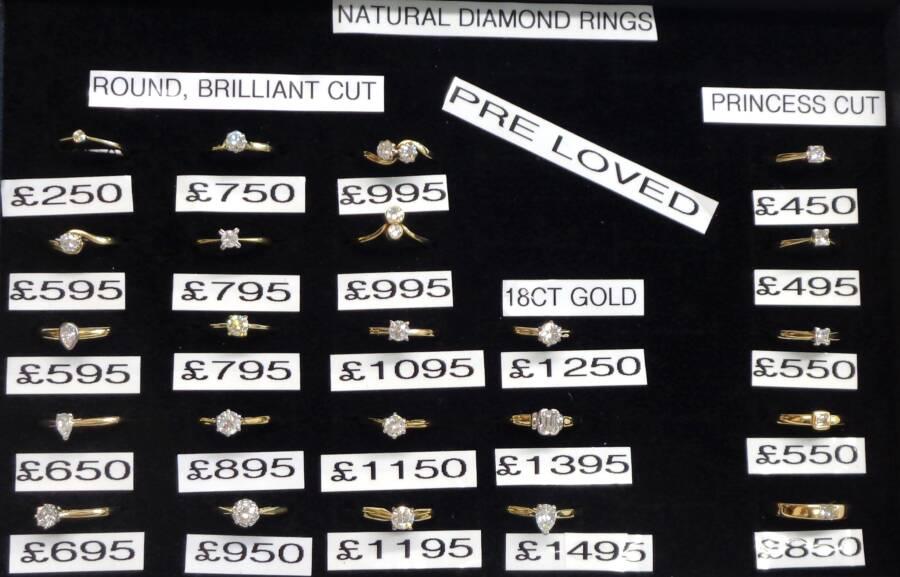 A Selection of PRE-LOVED DIAMOND Rings - All in 18ct Yellow Gold