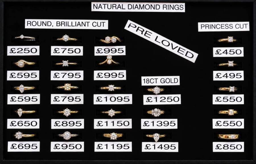 A Selection of PRE-LOVED DIAMOND Rings - All in 18ct Yellow Gold