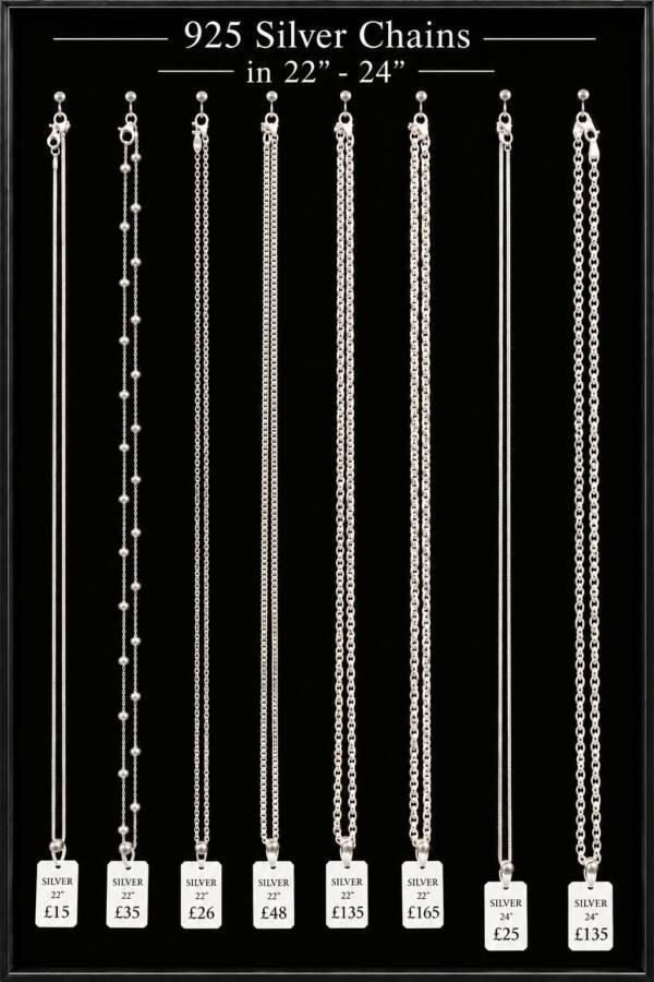 DISCOVER OUR SELECTION OF NEW 925 SILVER CHAINS IN 22''- 24''