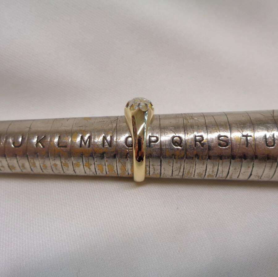 Antique Gents 0.80ct Diamond Ring in 18ct Yellow Gold - Size O 1/2 (A1615) - Image 7