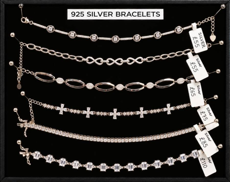 DISCOVER OUR SELECTION OF CUBIC ZIRCONIA BRACELETS IN 925 STERLING SILVER